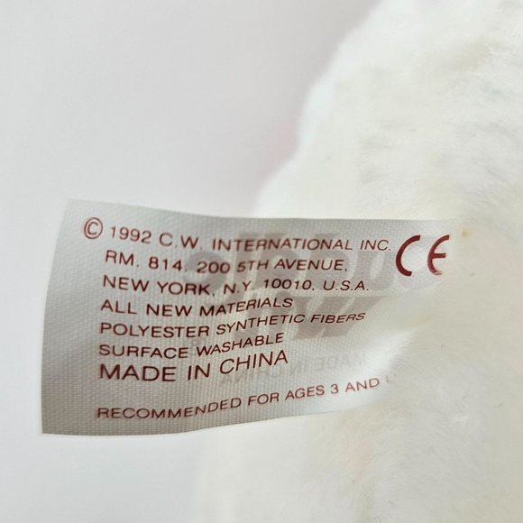 Vintage Cuddle Wit Teddy Bear Stuffed Animal Plush Christmas Holiday Scarf Hat - Picture 9 of 10